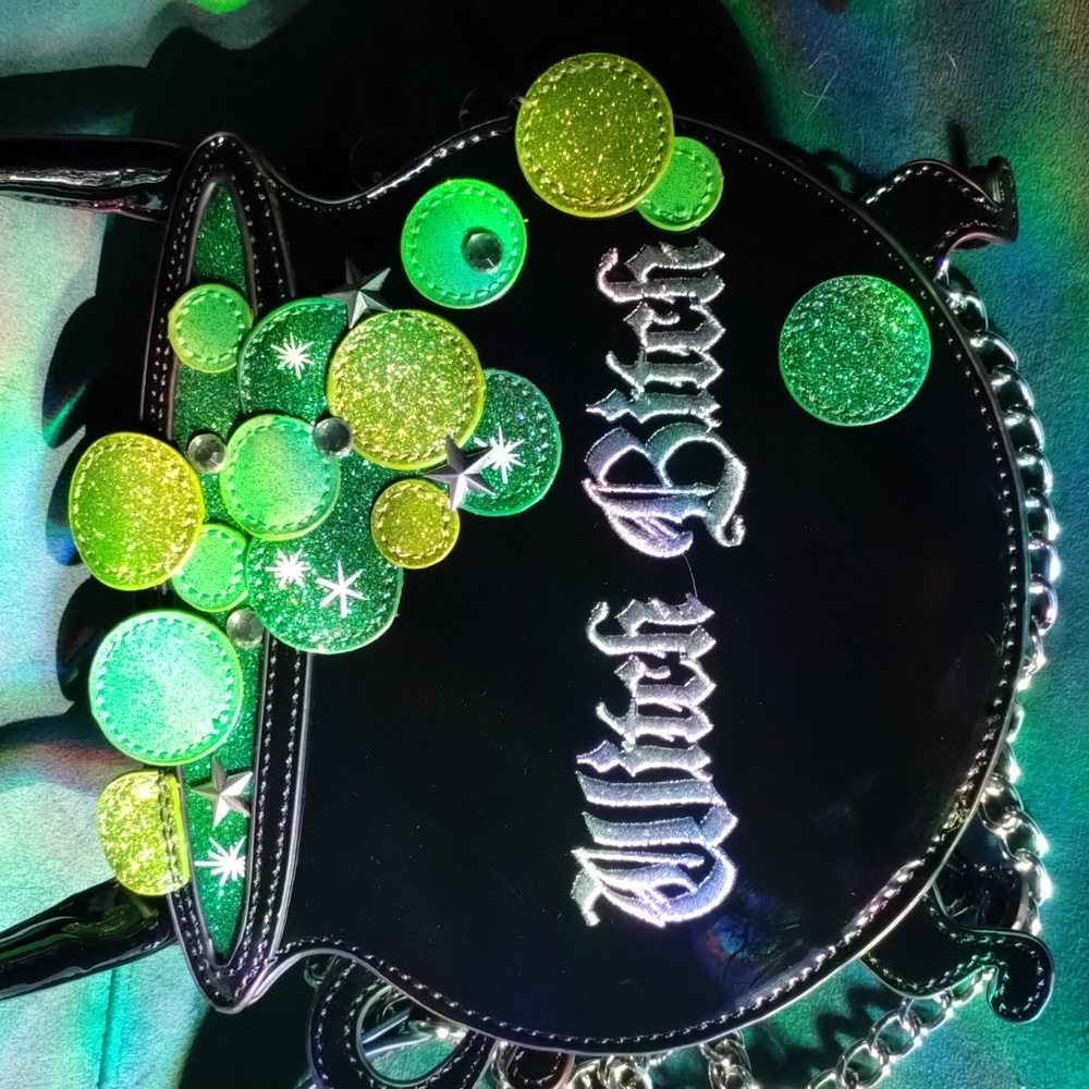 WITCH B!TCH DollsKill Cauldron Witch Witchy Purse Crossbody Bag - Picture 4 of 15